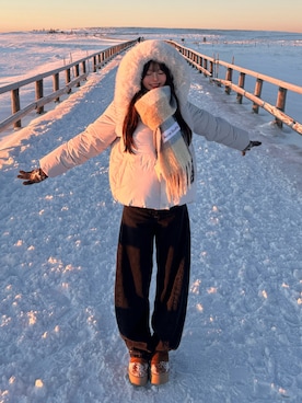 「Acne Studios（アクネストゥディオズ）のアイテム」を使った、ほにさん（レディース・160cm）の冬コーディネート