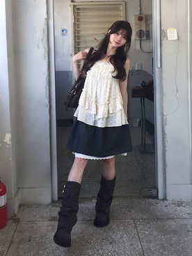 「sedacle girl（セダクルガール）のアイテム」を使った、ほにさん（レディース・160cm）の夏コーディネート