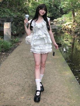 「EMODA（エモダ）のアイテム」を使った、ほにさん（レディース・160cm）の夏コーディネート