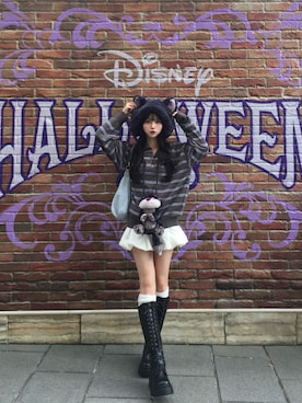 「GRL（グレイル）のアイテム」を使った、ほにさん（レディース・160cm）の秋コーディネート