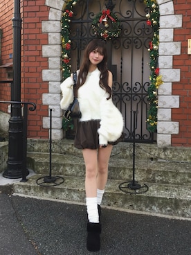 「アイテム（アンサンブル）」を使った、ほにさん（レディース・160cm）の秋コーディネート