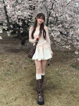 「GRL（グレイル）のアイテム（シューズ）」を使った、ほにさん（レディース・160cm）の春コーディネート