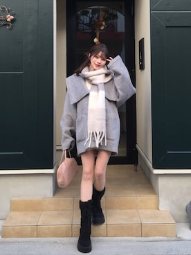 「SNIDEL HOME（スナイデルホーム）のアイテム」を使った、ほにさん（レディース・160cm）の冬コーディネート