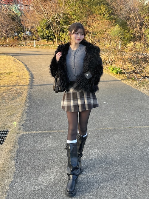 andwang Petit fur duffle coat andwang Petit Fur Duffle Coat ファー