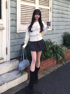 「STANDOIL（スタンドオイル）のアイテム」を使った、ほにさん（レディース・160cm）の冬コーディネート