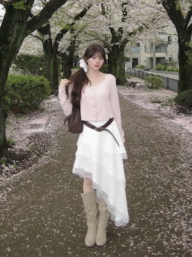 「GRL（グレイル）のアイテム（バッグ）」を使った、ほにさん（レディース・160cm）の春コーディネート