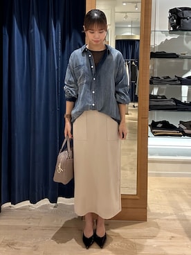 「MICO COULIER（ミコクリエ）のアイテム」を使った、maruさん（レディース・156cm）の秋コーディネート