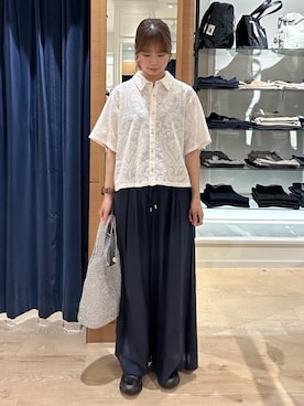 「MICO COULIER（ミコクリエ）のアイテム」を使った、maruさん（レディース・156cm）の夏コーディネート