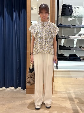 「MICO COULIER（ミコクリエ）のアイテム」を使った、maruさん（レディース・156cm）の春コーディネート