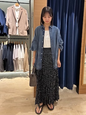 「タンクトップ」｜maruさん（レディース・156cm）の秋コーディネート