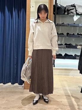 「プリーツ」｜maruさん（レディース・156cm）の秋コーディネート