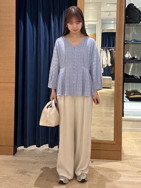 「MICO COULIER（ミコクリエ）のアイテム」を使った、maruさん（レディース・156cm）の春コーディネート