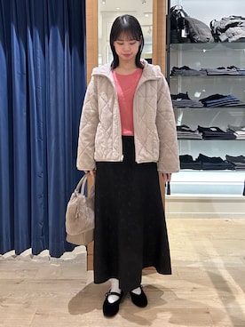 「カシミヤ」｜「アイテム（トップス）」を使った、maruさん（レディース・156cm）の秋コーディネート