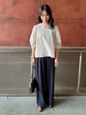 「NOLLEY'S LIGHT（ノーリーズライト）のアイテム」を使った、maruさん（レディース・156cm）の夏コーディネート