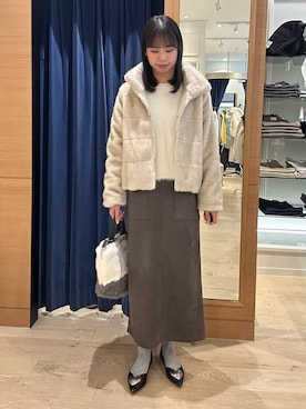 maruさん（レディース・156cm）の冬コーディネート