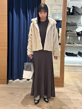 maruさん（レディース・156cm）の冬コーディネート