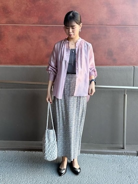 「花柄スカート」｜maruさん（レディース・156cm・20代）の春コーディネート