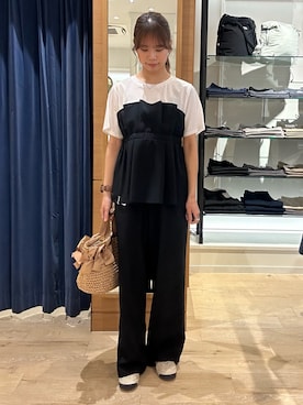 「MICO COULIER（ミコクリエ）のアイテム」を使った、maruさん（レディース・156cm）の春コーディネート