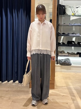 「MICO COULIER（ミコクリエ）のアイテム」を使った、maruさん（レディース・156cm）の春コーディネート