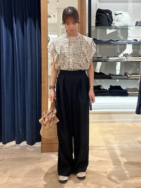 「MICO COULIER（ミコクリエ）のアイテム」を使った、maruさん（レディース・156cm）の春コーディネート