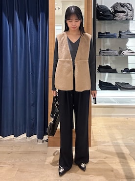 「リバーシブル」｜maruさん（レディース・156cm）の秋コーディネート