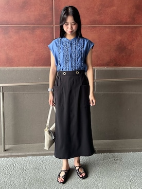 maruさん（レディース・156cm）の夏コーディネート