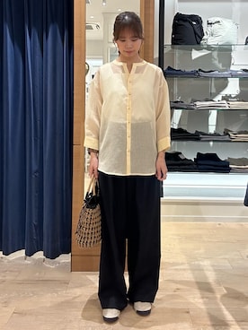 「MICO COULIER（ミコクリエ）のアイテム」を使った、maruさん（レディース・156cm）の春コーディネート