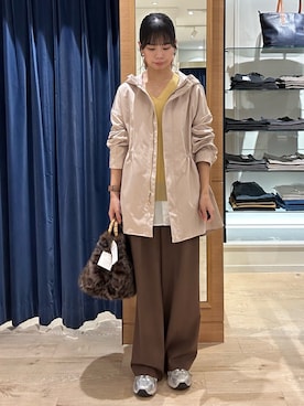 「MICO COULIER（ミコクリエ）のアイテム」を使った、maruさん（レディース・156cm）の秋コーディネート