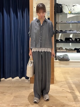 「MICO COULIER（ミコクリエ）のアイテム」を使った、maruさん（レディース・156cm）の春コーディネート