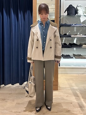 「MICO COULIER（ミコクリエ）のアイテム」を使った、maruさん（レディース・156cm）の春コーディネート