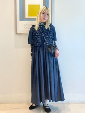 「アイテム（バレエシューズ）」を使った、カロリナグレイサーさん（レディース・162cm）の夏コーディネート