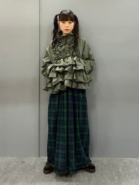 「ビームス」｜カロリナグレイサーさん（レディース・164cm）の秋コーディネート
