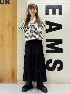 「CAROLINA GLASER（カロリナ グレイサー）のアイテム」を使った、カロリナグレイサーさん（レディース・164cm）の春コーディネート