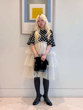 「CAROLINA GLASER（カロリナ グレイサー）のアイテム」を使った、カロリナグレイサーさん（レディース・152cm）の春コーディネート