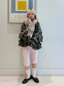 「mmts（マミタス）のアイテム」を使った、カロリナグレイサーさん（レディース・152cm）の秋コーディネート