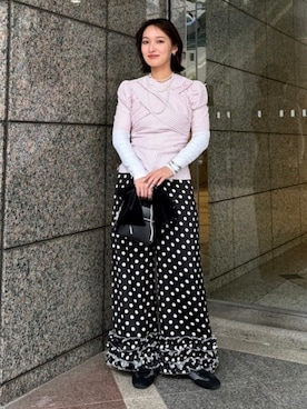 「CAROLINA GLASER（カロリナ グレイサー）のアイテム」を使った、カロリナグレイサーさん（レディース・163cm）の春コーディネート