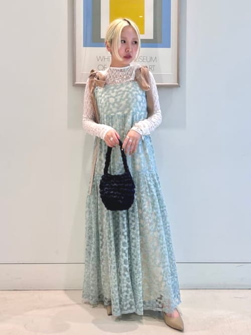 CAROLINA GLASER / 刺繍フラワー ロング ワンピース 楽天市場】刺繍フラワー ロング ワンピース CAROLINA GLASER