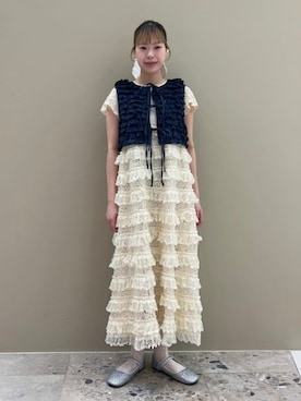 「CAROLINA GLASER（カロリナ グレイサー）のアイテム」を使った、カロリナグレイサーさん（レディース・159cm）の夏コーディネート