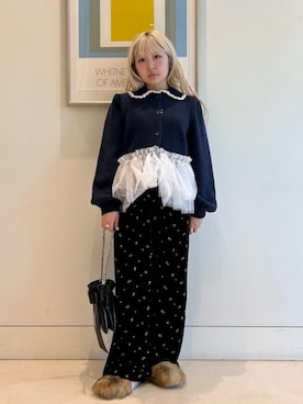 「ビームス」｜カロリナグレイサーさん（レディース・152cm）の秋コーディネート