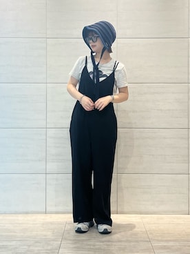 「めがね」｜「アイテム（帽子）」を使った、Tamaさん（レディース・152cm）の夏コーディネート