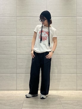 「めがね」｜「アイテム（帽子）」を使った、Tamaさん（レディース・152cm）の秋コーディネート