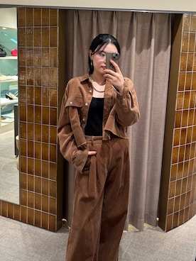 「アイテム（キャミソール）」を使った、rokugo___168cmさん（レディース・168cm）の秋コーディネート