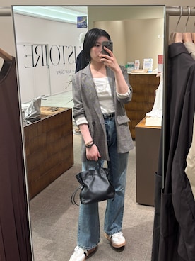 「SHENERY（シーナリー）のダブルストラップキャミソール（キャミソール）」を使った、rokugo___168cmさん（レディース・168cm）の夏コーディネート