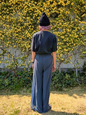 「DISCUS（ディスカス）のアイテム」を使った、Yukaさん（レディース・155cm）の春コーディネート