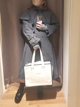 「OLIVE des OLIVE（オリーブデオリーブ）のアイテム（その他アウター）」を使った、ru74oliveさん（レディース・156cm）の秋コーディネート