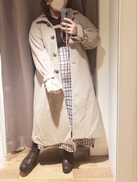 「OLIVE des OLIVE（オリーブデオリーブ）のアイテム（その他アウター）」を使った、ru74oliveさん（レディース・156cm）の秋コーディネート
