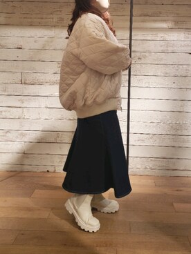 ru74oliveさん（レディース・156cm）の冬コーディネート