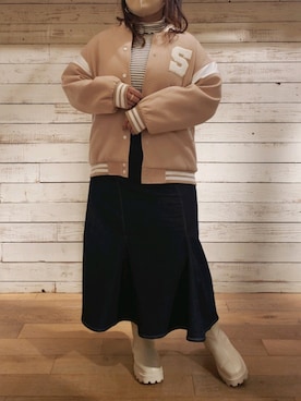 ru74oliveさん（レディース・156cm）の冬コーディネート