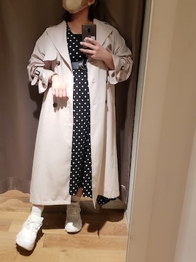 「OLIVE des OLIVE（オリーブデオリーブ）のアイテム（トレンチコート）」を使った、ru74oliveさん（レディース・156cm）の春コーディネート
