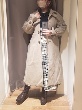 「OLIVE des OLIVE（オリーブデオリーブ）のアイテム（その他アウター）」を使った、ru74oliveさん（レディース・156cm）の秋コーディネート